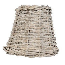 Clayre & Eef 6LAK0256 Lampshade Rattan Natural Approx. Diameter 14 x 12 cm E27