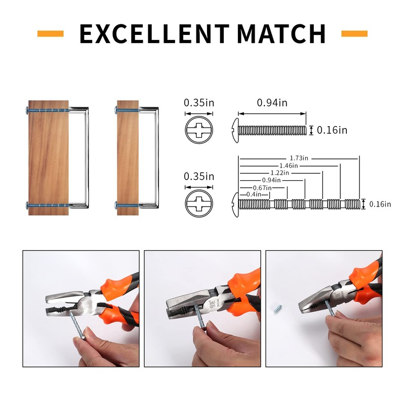 9BUILD 10 Pack Matte Black Cabinet Knobs Single Hole Zinc