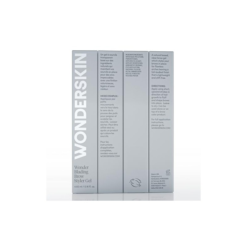 Wonderskin Wonder Blading Brow Styler Gel, Long Lasting Clear Eyebrow
