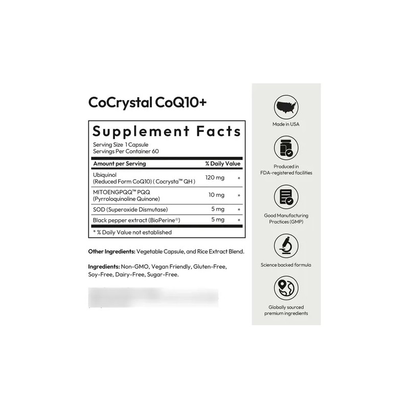 Bigvita Cocrystal Coq10 Ubiquinol Cápsulas 60