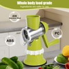 COZHYESS Rotary Cheese Grater, Vegetable Slicer with Three Drum Blades,