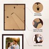 FIXSMITH Brown 8x10 Picture Frame Set of 2, Collage for