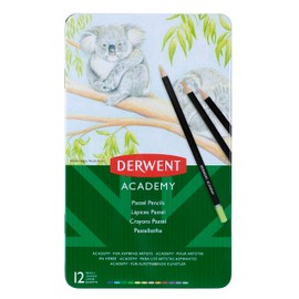 Derwent Academy Pastel Colour Pencil Tin of 12
