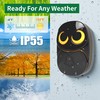 Wireless Doorbell, Cute Owl Doorbell Weatherproof IP55 Outdoor Remote Push