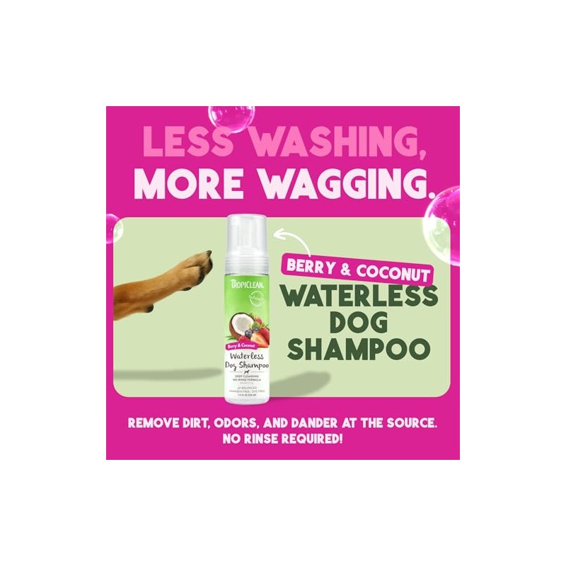 Waterless Deep Cleaning Shampoo for Pets