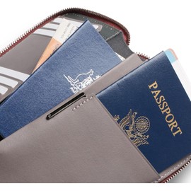 Bellroy Travel Folio, Cartera de piel para pasaporte - Sienna