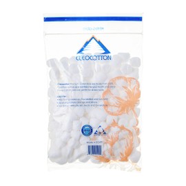 Cleocotton, Premium Cotton Balls (200 Count), 100% Egyptian Cotton (Made in Egypt)