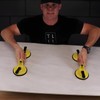 Heavy Duty Suction Cups - Aluminum Vacuum Handle Glass &