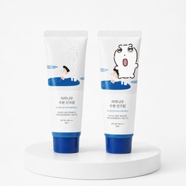 [Eye Dog Sticker] Round Lab Birch Moisture Sun Cream 50ml 1+1 Special (+Sticker Collection) (Eye Dog Collaboration) / [눈멍이스티커] 라운드랩 자작나무 수분 선크림 50ml 1+1 기획 (+스티커 모음) (눈멍이 콜라보)