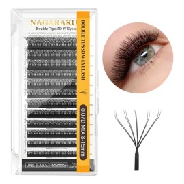 Nagaraku Extensiones De Pestañas Cifrado 5d W Shape                                                                                                   