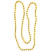 Zugar Land 33" Round Metallic Gold Beads Mardi Gras Necklaces
