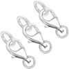 925 Sterling Silver Lobster Clasp with Closed Jump Rings,Necklace Clasps