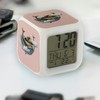 Fabulous Alarm Clock Cube with Lighting, Pink - Castle Whale