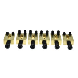 Dopro Solid Brass Guitar Bridge Saddles Brass Saddle 10.5mm for Stratocaster or Telecaster