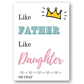 Second Ave Funny Like Father Like Daughter Joke Birthday Father's Day Card