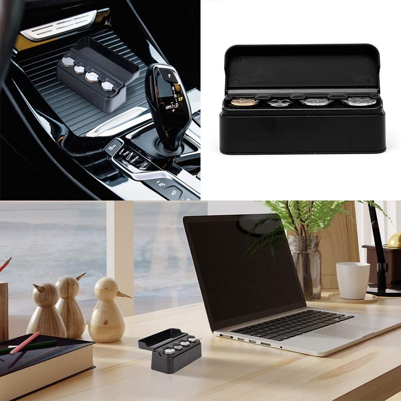 DWARFOO Coin Holder , Case, Universal Car Coin Change Organizer,