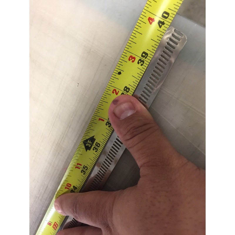 40" Adjustable Stainless Steel Hose Clamp with Flex Worm Drive,