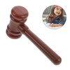VILLFUL 2pcs Mini Judge Gavel Toy Hammer for Boys and
