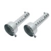 Baceyong 45mm Muffler Pipe 2pcs Universal Motorcycle Exhaust Muffler DB