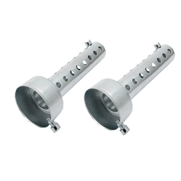 Baceyong 45mm Muffler Pipe 2pcs Universal Motorcycle Exhaust Muffler DB