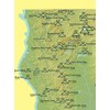 California 2000' Prominence Peaks Map Checklist 18x24 Poster (Green &