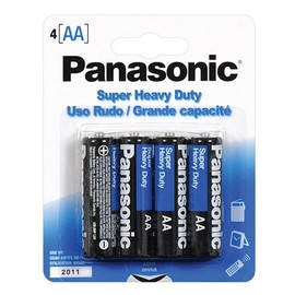 Panasonic Super Heavy Duty AA Batteries 4pk