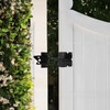 Wmebee 5-1/2" Mini Self-Locking Gate Latch for Wooden Fence,(Door Gap