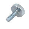 sourcing map Pack of 6 Thread Galvanised Knurled Round Head