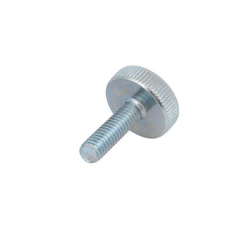 sourcing map Pack of 6 Thread Galvanised Knurled Round Head