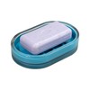 bremermann Bathroom Series Savona Soap Dish, Plastic Soap Holder (Blue)