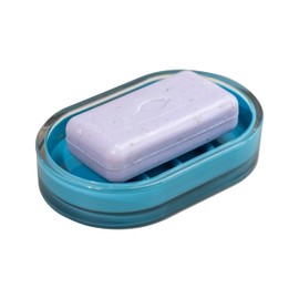 bremermann Bathroom Series Savona Soap Dish, Plastic Soap Holder (Blue)