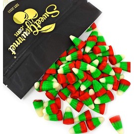 SweetGourmet Holiday Candy Corn Red, White & Green | Reindeer Corn | Bulk Christmas Candy | 1.5 pounds