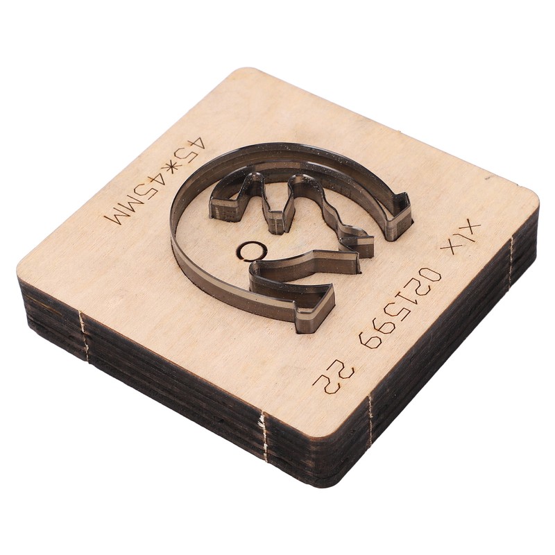 Leather Punching Die Wolf Shaped Alloy Steel and Birch High