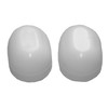 04-3913 Toilet Bolt Cap, Oval, White Plastic - Quantity 6