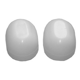 04-3913 Toilet Bolt Cap, Oval, White Plastic - Quantity 6