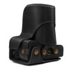 MegaGear Leather Camera Case, Black, for Canon EOS M6 Mark