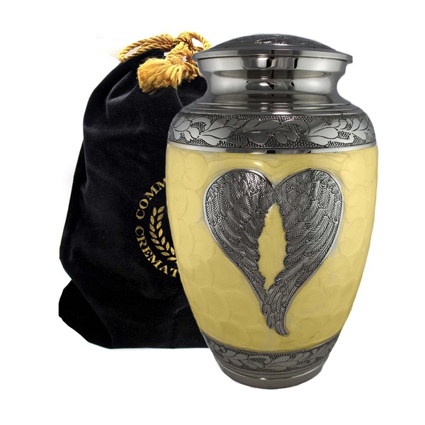 Sunshine Loving Angel Cremation Urns for Human Ashes Adult for Funeral, Burial, Niche, or Columbarium Cremation - Urns for Adult Ashes - Cremation Urns for Human Ashes - Large