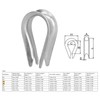 50 Piezas de Cuerda de Alambre Dedal Clips de Cuerda