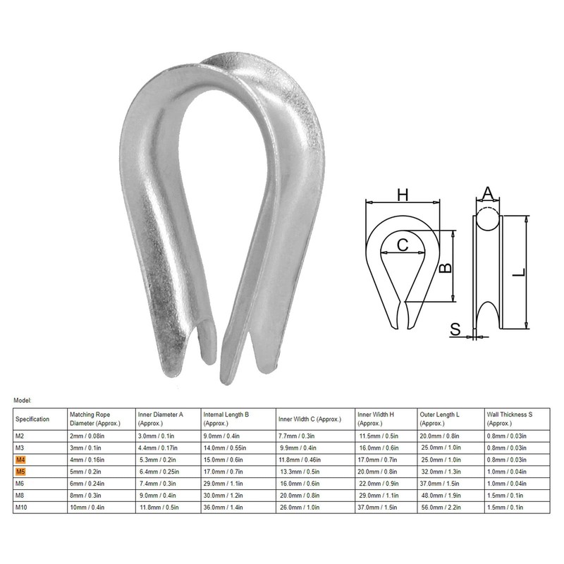 50 Piezas de Cuerda de Alambre Dedal Clips de Cuerda