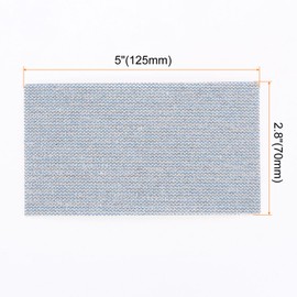 HARFINGTON 5pcs Mesh Sanding Sheets 80 Grits 2.8" x 5" Ceramic Abrasive Wet Dry Sandpaper Dust-Free Hook and Loop Abrasive Pads for Car Woodworking Metal Polishing & Grinding