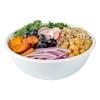 18 Ounce Plastic Salad Bowls, 200 Recyclable White Plastic Bowls