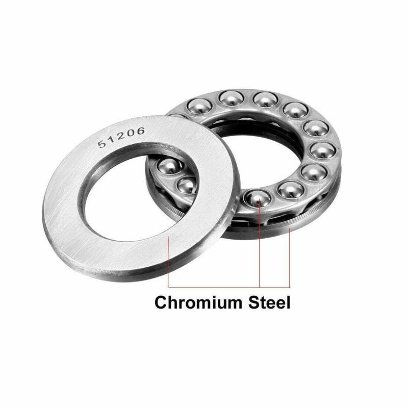 DEEG 2 PCS 51206 Thrust Ball Bearing 30x52x16mm High Temperature