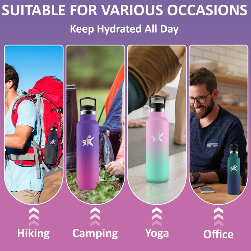Grsta Thermos Flask, 500 ml Stainless Steel Drinking Bottle with