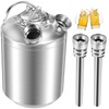 Dbgogo 2.5 Gallon Cleaning Keg Beer Line Cleaner Keg, 304