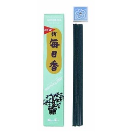 Morning Star Gardenia Japanese Incense by Nippon Kodo - 50 Sticks Plus Ceramic Holder