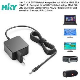 HKY 19V 3,42A 65W Kompatibel Fujitsu Ladegerät ADP-65JH AB FPCAC002Z 130015-15 19V 65W Laptop Fujitsu lifebook Ladekabel FMV-AC332A CP500588-01 Netzteil FPCAC003I A12-065N2A T935 U7310 U7410