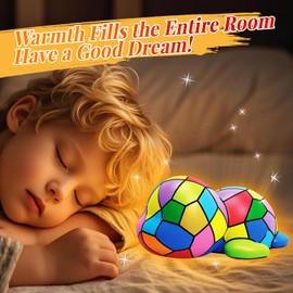 Paint Your Own Turtle Lamp Kit - Art Supplies Arts & Crafts Kit, Painting Kit for Kids Ages 6-12, Arts and Crafts for Kids Ages 8-12, Christmas Birthday Gifts for Girls Boys Age 5 6 7 8 9 10 11 12+