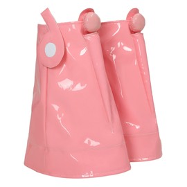 haikyuu Women Anime Pu Leather Leg Covers Cosplay Leg Warmer Multi-color (pink)