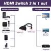 HDMI Switch 3 in 1 4K, interruttore HDMI 3 ingressi