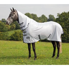 Shires Tempest Original Fly Combo Full Neck Rug in White 5'6" / 66", White